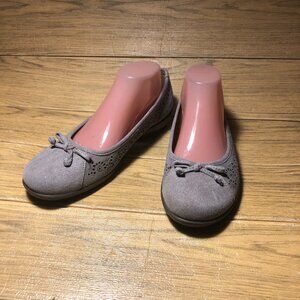 Hotter Precious womenflat ballet shoes, color is taupe, 10